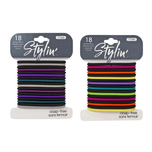 Stylin, 18p Ponyholders, clasp free, hc
