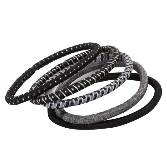 Stylin, 18p Ponyholders blk & gry variety,header card