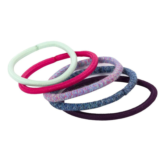 Stylin, 18p Textured Ponyholders Variety,clasp free, hc