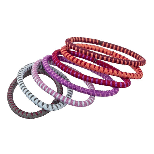 Stylin, 20p Striped Ponyholders clasp free, hc