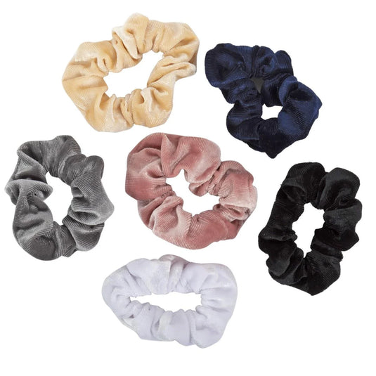 Stylin, 2p Velvet Scrunchie, hc
