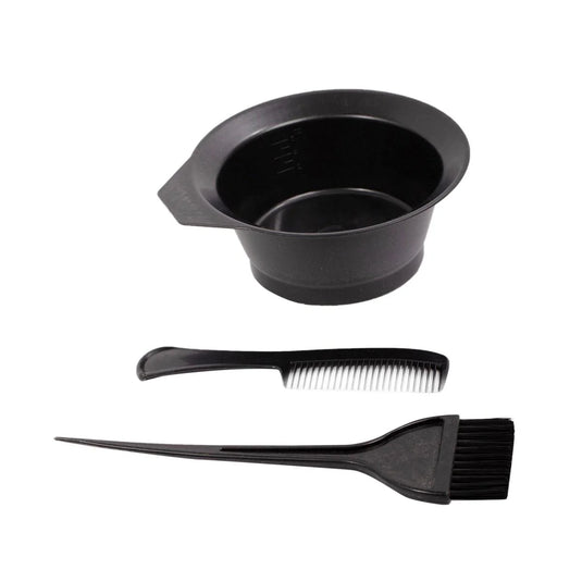 Bodico 3-pc Hair Colouring Set, clear pvc bag w/header(HZ)