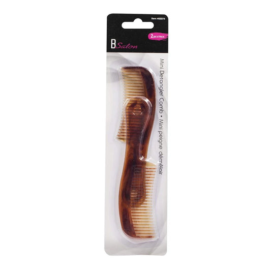 Bodico 2-pc Mini Detangler Comb, b/c(HZ)