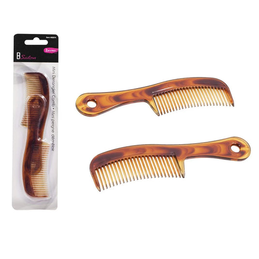 Bodico 2-pc Mini Detangler Comb, b/c(HZ)