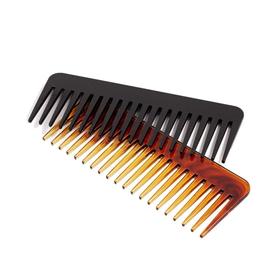 Bodico 1-pc Wide Tooth Comb, black & tortoise, b/c(HZ)