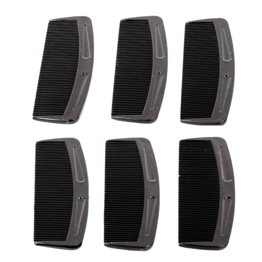 Bodico, 6-pc Pocket Comb, b/c col: all black(HZ)