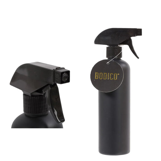 Bodico, 500ml Matte Black Spray Bottle, hang tag