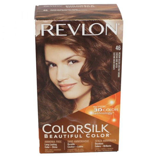 REVLON COLORSILK #46 MEDIUM GOLDEN CHESTNUT BROWN