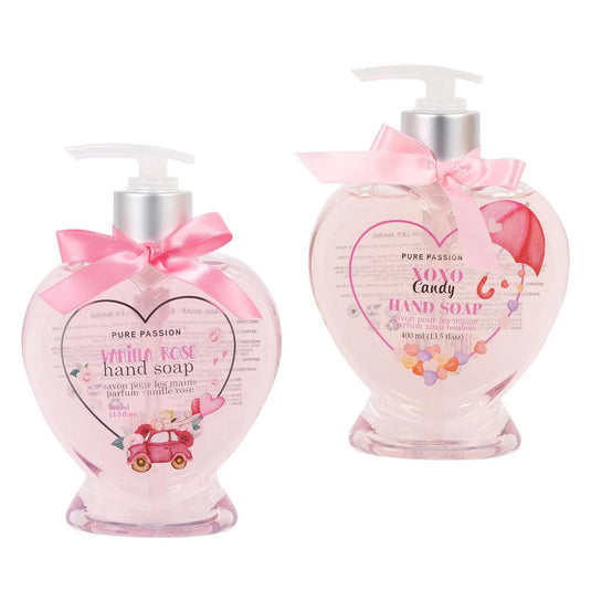 Pure Passion Heart Shaped Hand Soap Dispenser, 400ml/13.5oz.