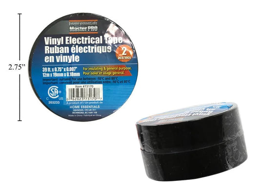H.E Master Pro 2-PC Electrical Tape 12 M x 19mm CSA Approved.
