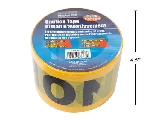 H.E. Master Pro 300' Caution Tape, Shrink Wrap & Col. Label