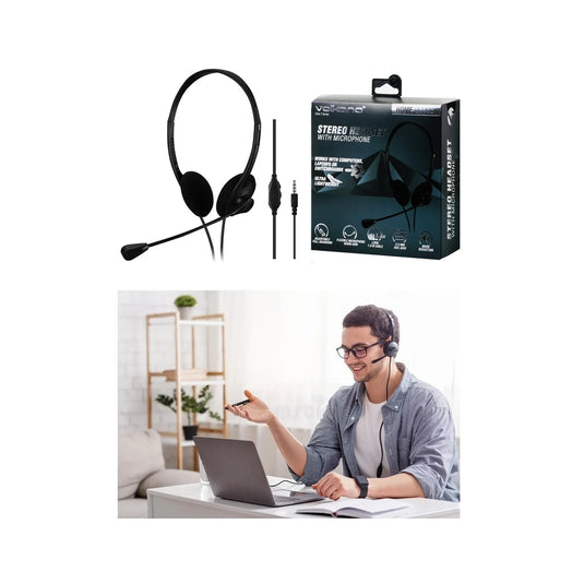 Volkano : Stereo Headset w/Boom Mic