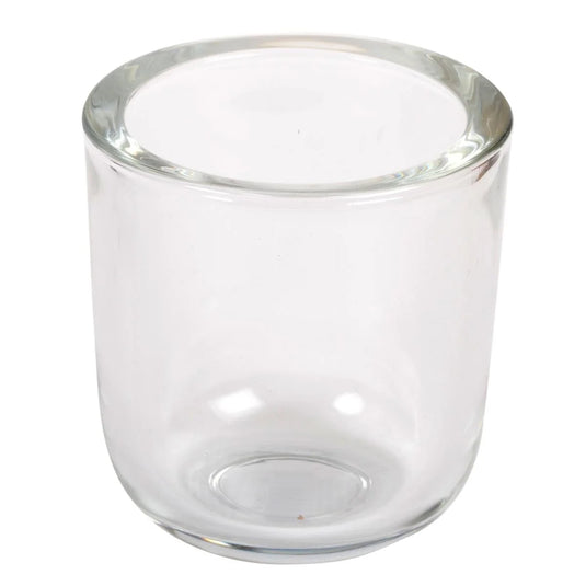 Deco Lite Glass Votive Holder, Clear, 3"D, 12/traybox