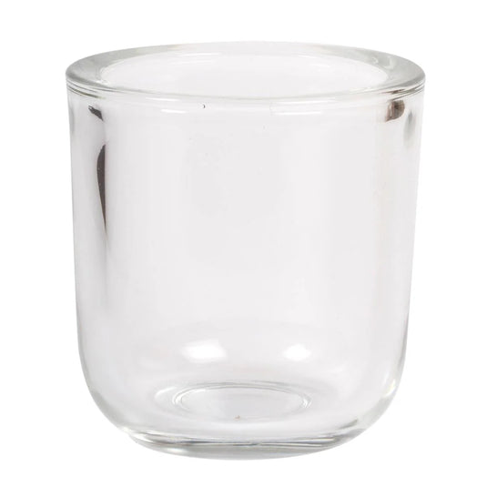 Deco Lite Glass Votive Holder, Clear, 3"D, 12/traybox