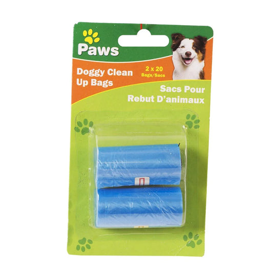 PAWS.2x20-sheet Doggy Clean Up Bags