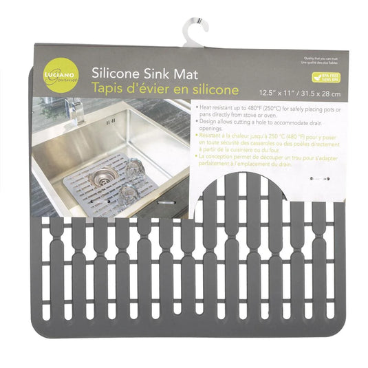 L.Gourmet Silicone Sink Mat, 11"x12.5", t.o.c.