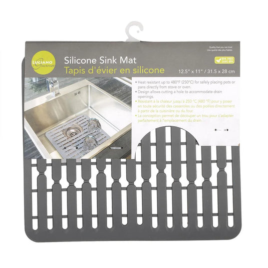 L.Gourmet Silicone Sink Mat, 11"x12.5", t.o.c.