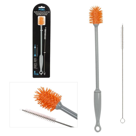 Pure, Silicone Bottle Brush with Straw Cleaner, t.o.c. (CS)
