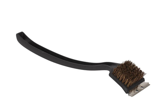 BBQ 17"x2.75" Palmyra Grill Brush w/Scraper, cht