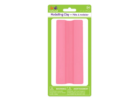 Krafty Kids: Modelling Clay 190g Solid Colors P) Pink