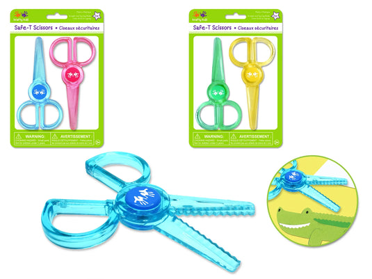 Krafty Kids: 4.5"+5" Safe-T Plastic Blade Scissors