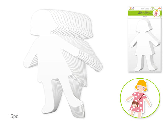 Krafty Kids: Paper Shapes DIY Large A) Girl
