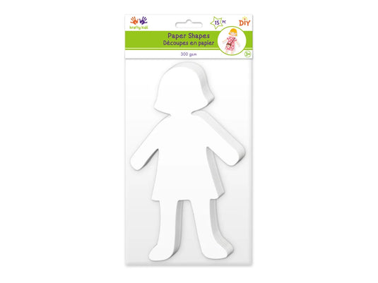 Krafty Kids: Paper Shapes DIY Large A) Girl