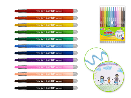 Krafty Kids: Lil' Artist Twist-Up Crayons 12pk