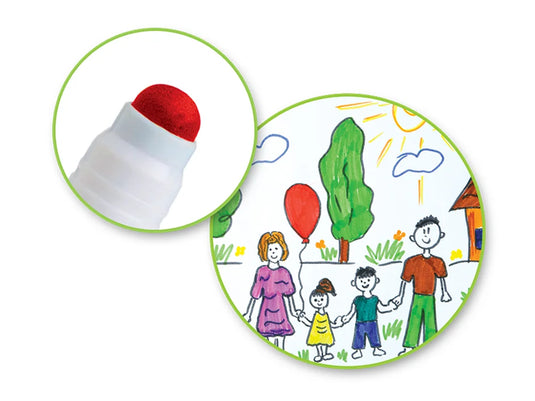 Krafty Kids: Lil' Artist Jumbo Tip Washable Markers 12pk Crush-Proof Tip