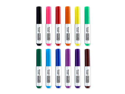 Krafty Kids: Lil' Artist Jumbo Tip Washable Markers 12pk Crush-Proof Tip