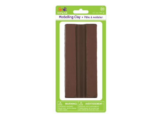 Krafty Kids: Modelling Clay 190g Solid Colors I) Brown