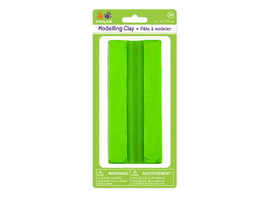 Krafty Kids: Modelling Clay 190g Solid Colors J) Lime Green