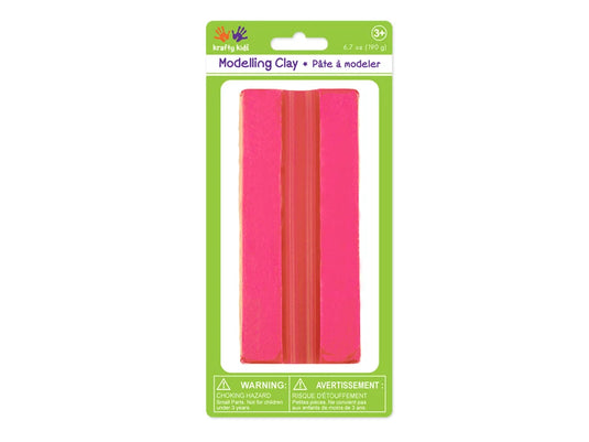 Krafty Kids: Modelling Clay 190g Solid Colors K) Hot Pink