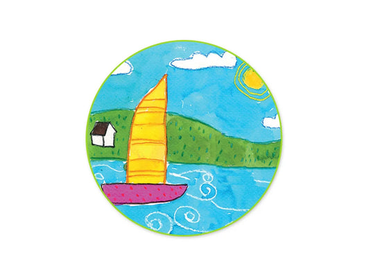 Krafty Kids: Jumbo Watercolor Paint Palette Set w/Brush