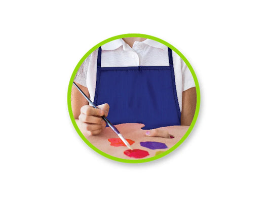 Krafty Kids: Less-Of-A-Mess 2-Pocket Smock Sml 18.9"x13.7"