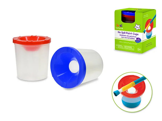 Krafty Kids: Lil' Artist Less-Of-A-Mess Brush Washer Cups/Paint Pots