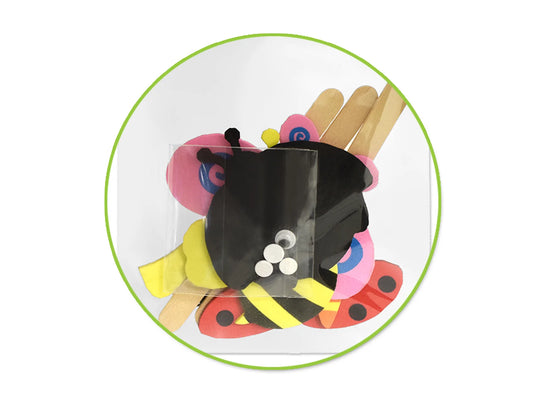 Krafty Kids Kit: DIY Foam Character Stick Puppets I) Flying Friends