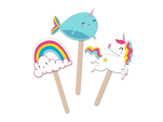 Krafty Kids Kit: DIY Foam Character Stick Puppets N) Unicorn