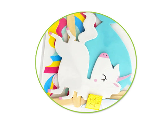 Krafty Kids Kit: DIY Foam Character Stick Puppets N) Unicorn