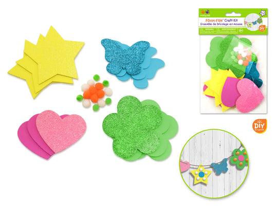 Krafty Kids Kit: DIY Foam Craft Kits Themed C) Sweet