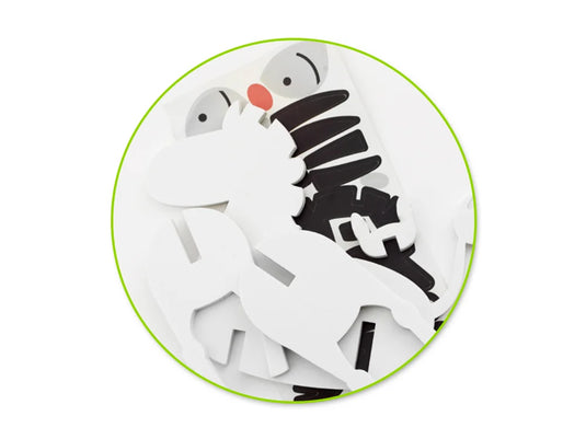 Krafty Kids Kit: DIY Foam-Fun Standing Kit (makes 1) H) Zebra