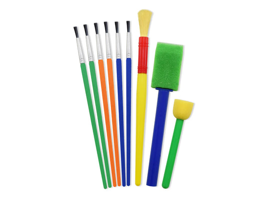 Krafty Kids: Lil' Artist Brush Medley x9 Value-Pack Multi-Color