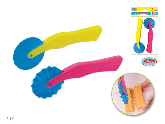 Krafty Kids: Lil' Artist Clay-Dough Tools- Hand Cutter Wheels 7.3"