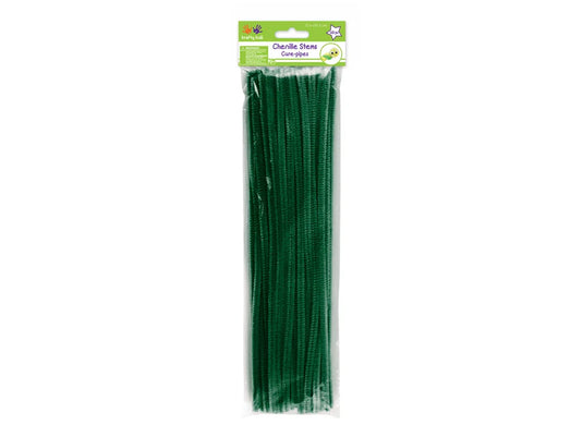 Chenille Stems: 6mmx30cm 40/pk Pipe Cleaners E) Hunter Green
