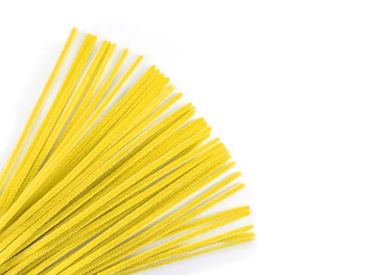 Chenille Stems: 6mmx30cm 40/pk Pipe Cleaners O) Yellow