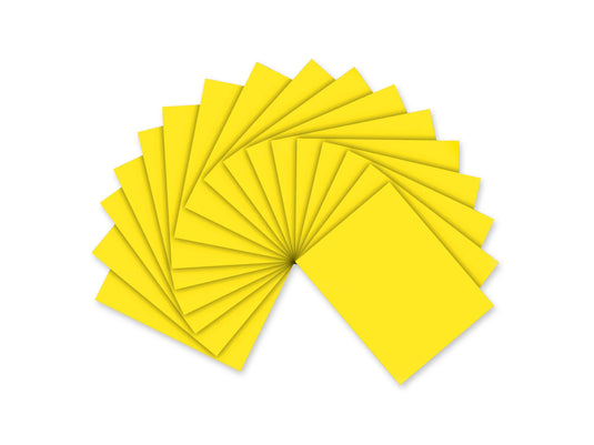 Fun Foam Sheets: 9"x12" Bulk 2mm Barcoded Sheets J) Yellow