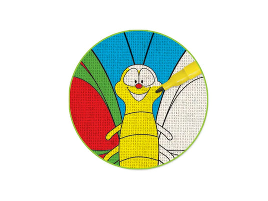 Krafty Kids Kits: Canvas DIY Goody Bags w/4 Markers I) Flying Friends