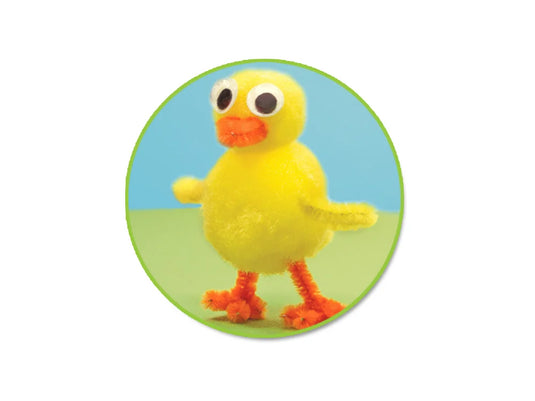 Krafty Kids Kit: DIY Craft Kit Chenille Stems/Poms/Googly Eyes A) Pastel