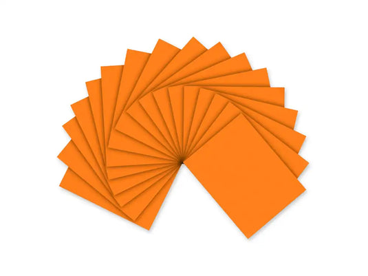 Fun Foam Sheets: 9"x12" Bulk 2mm Barcoded Sheets F) Orange