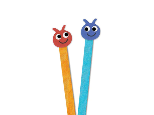 Craftwood: 4.5"x3/8" Colored Craft Sticks 100/pk